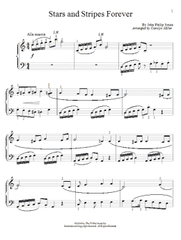 page one of Stars And Stripes Forever (Educational Piano)