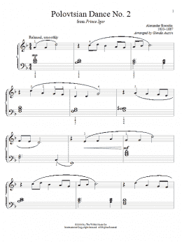 page one of Polovtsian Dance No. 2 (Educational Piano)