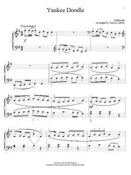 page one of Yankee Doodle (Educational Piano)