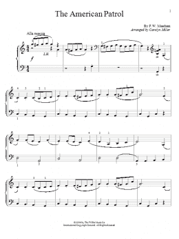 page one of The American Patrol (Educational Piano)
