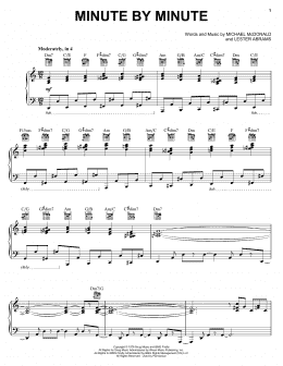 page one of Minute By Minute (Piano, Vocal & Guitar Chords (Right-Hand Melody))