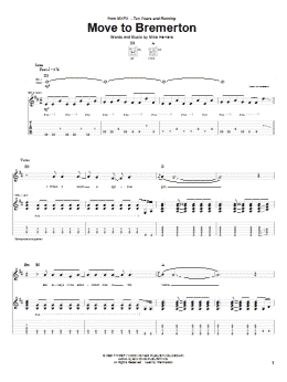 page one of Move To Bremerton (Guitar Tab)