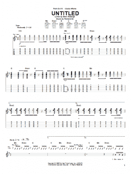 page one of Untitled (Guitar Tab)