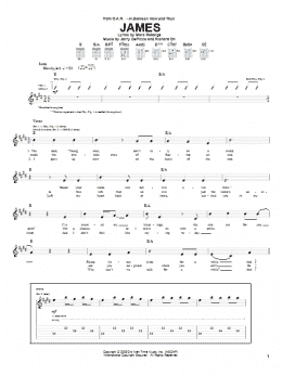 page one of James (Guitar Tab)