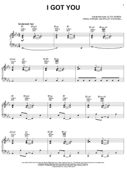 page one of I Got You (Piano, Vocal & Guitar Chords (Right-Hand Melody))