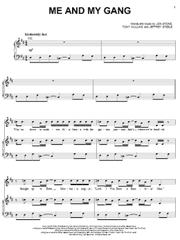page one of Me And My Gang (Piano, Vocal & Guitar Chords (Right-Hand Melody))