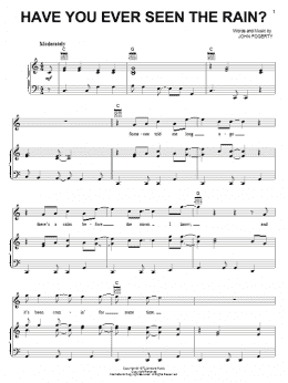 page one of Have You Ever Seen The Rain? (Piano, Vocal & Guitar Chords (Right-Hand Melody))