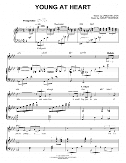 page one of Young At Heart (Piano & Vocal)