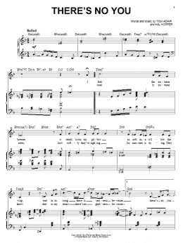 page one of There's No You (Piano & Vocal)