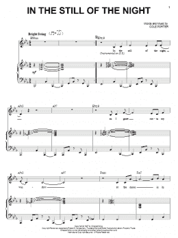 page one of In The Still Of The Night (Piano & Vocal)