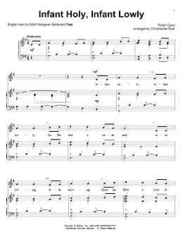page one of Infant Holy, Infant Lowly (Piano & Vocal)