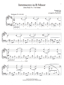 page one of Intermezzo In B Minor (Educational Piano)