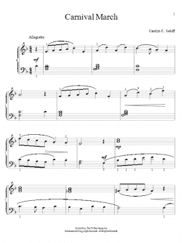 page one of Carnival March (Educational Piano)
