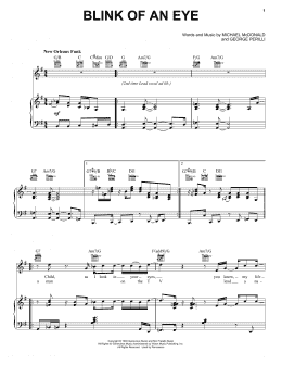 page one of Blink Of An Eye (Piano, Vocal & Guitar Chords (Right-Hand Melody))