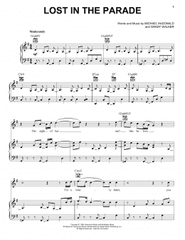 page one of Lost In The Parade (Piano, Vocal & Guitar Chords (Right-Hand Melody))