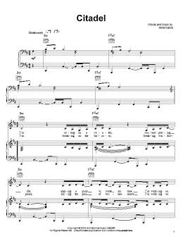 page one of Citadel (Piano, Vocal & Guitar Chords (Right-Hand Melody))
