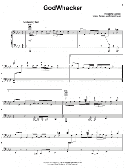 page one of Godwhacker (Piano, Vocal & Guitar Chords (Right-Hand Melody))