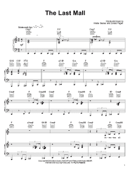 page one of The Last Mall (Piano, Vocal & Guitar Chords (Right-Hand Melody))