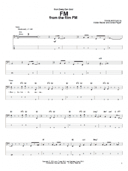 page one of FM (Bass Guitar Tab)