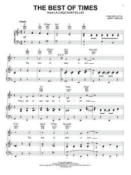 page one of The Best Of Times (Piano, Vocal & Guitar Chords (Right-Hand Melody))