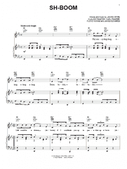 page one of Sh-Boom (Life Could Be a Dream) (Piano, Vocal & Guitar Chords (Right-Hand Melody))