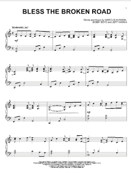 page one of Bless The Broken Road (Piano Solo)