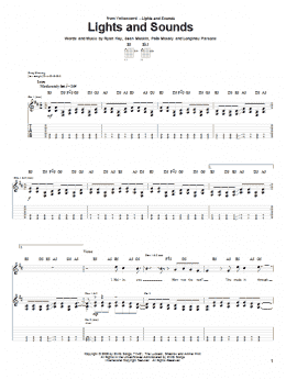 page one of Lights And Sounds (Guitar Tab)