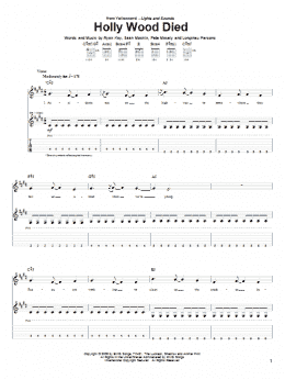 page one of Holly Wood Died (Guitar Tab)