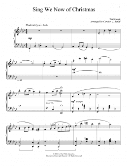 page one of Sing We Now Of Christmas (Educational Piano)