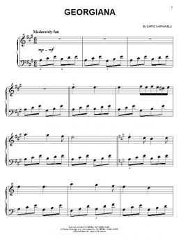 page one of Georgiana (from Pride And Prejudice) (Easy Piano)