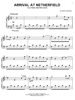 page one of Arrival At Netherfield (from Pride And Prejudice) (Easy Piano)