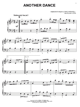 page one of Another Dance (from Pride And Prejudice) (Easy Piano)