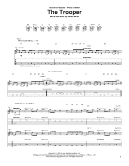 page one of The Trooper (Guitar Tab)