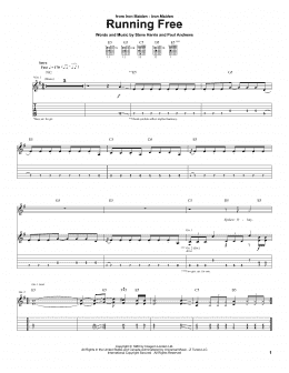 page one of Running Free (Guitar Tab)