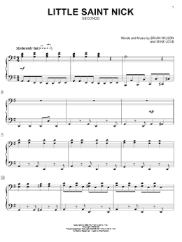 page one of Little Saint Nick (Piano Duet)