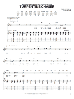 page one of Turpentine Chaser (Guitar Tab)