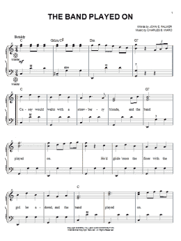 page one of The Band Played On (Accordion)