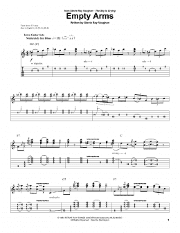 page one of Empty Arms (Guitar Tab (Single Guitar))