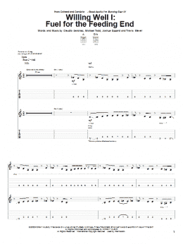 page one of Willing Well I: Fuel For The Feeding End (Guitar Tab)