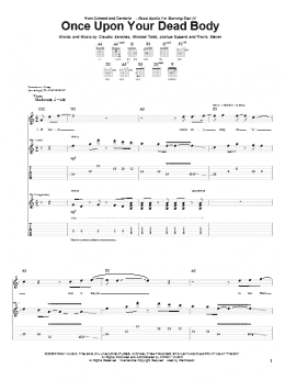 page one of Once Upon Your Dead Body (Guitar Tab)