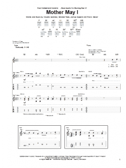 page one of Mother May I (Guitar Tab)