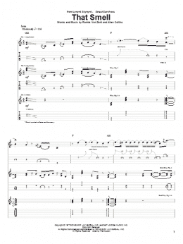page one of That Smell (Guitar Tab)