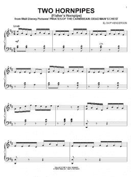 page one of Two Hornpipes (Fisher's Hornpipe) (Piano Solo)