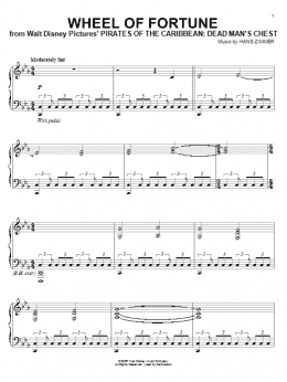 page one of Wheel Of Fortune (Piano Solo)