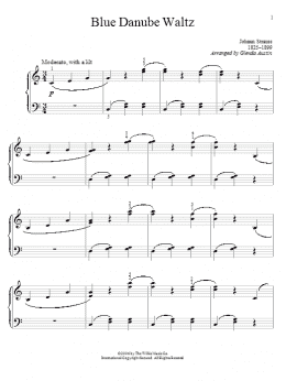 page one of Blue Danube Waltz (Educational Piano)