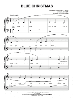 page one of Blue Christmas (arr. Phillip Keveren) (Beginning Piano Solo)