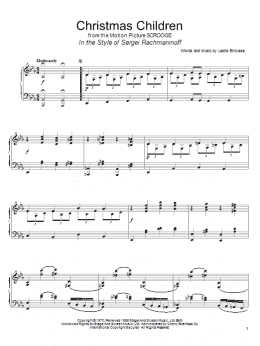 page one of Christmas Children (in the style of Rachmaninoff) (arr. David Pearl) (Piano Solo)