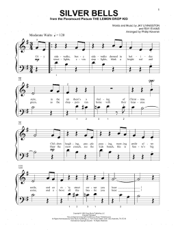 page one of Silver Bells (arr. Phillip Keveren) (Beginning Piano Solo)