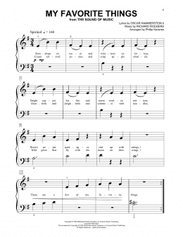 page one of My Favorite Things (from The Sound Of Music) (arr. Phillip Keveren) (Beginning Piano Solo)