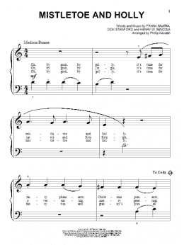 page one of Mistletoe And Holly (arr. Phillip Keveren) (Beginning Piano Solo)